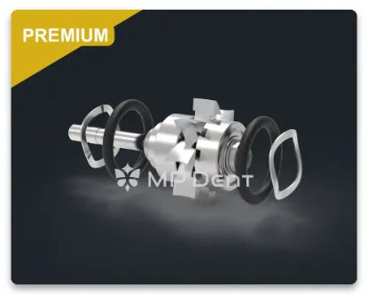 Picture of HALLEY Mini(Single Impeller) Turbine Cartridge/ Ceramic (Premium)